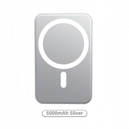PowerSnap 5000mAh Magnetic Power Bank – MagSafe Wireless Fast Charger for iPhone 12–17 Pro/Pro Max
