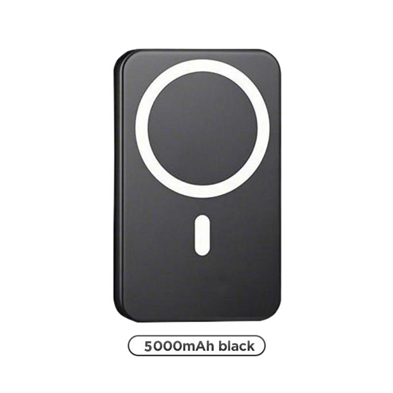 PowerSnap 5000mAh Magnetic Power Bank – MagSafe Wireless Fast Charger for iPhone 12–17 Pro/Pro Max