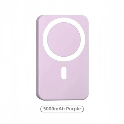 PowerSnap 5000mAh Magnetic Power Bank – MagSafe Wireless Fast Charger for iPhone 12–17 Pro/Pro Max