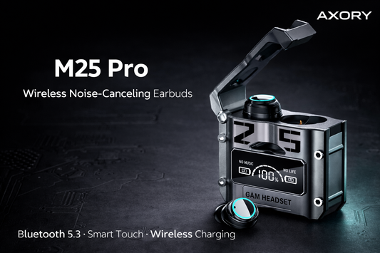 M25 Pro Wireless Noise-Canceling Earbuds