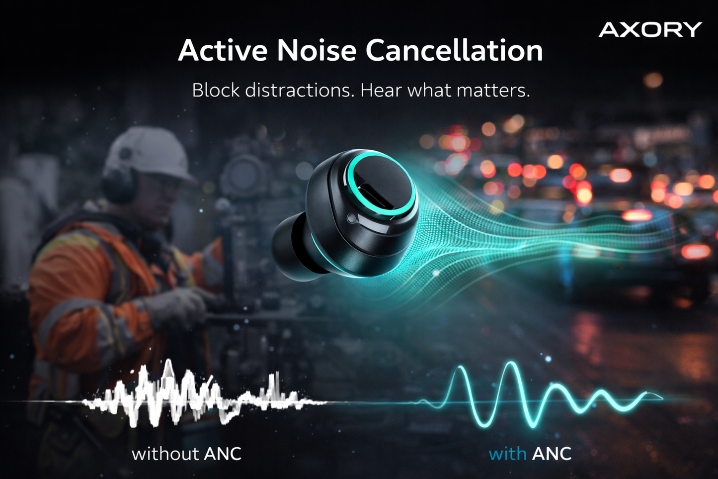 M25 Pro Wireless Noise-Canceling Earbuds