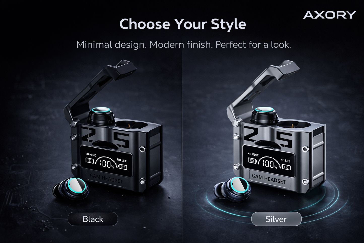 M25 Pro Wireless Noise-Canceling Earbuds