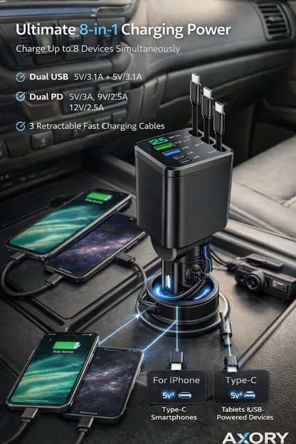 Ultimate 8-in-1 Universal Car Charger