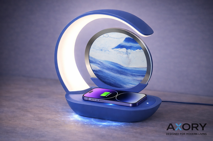 FlowLight™ 3D Sand Art Lamp with 15W Wireless Charging