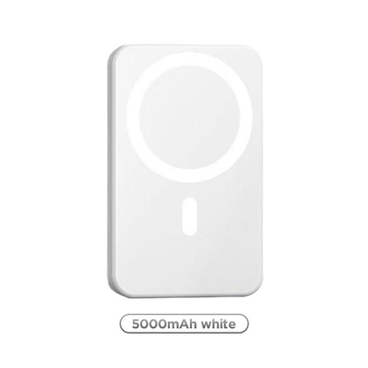 PowerSnap 5000mAh Magnetic Power Bank – MagSafe Wireless Fast Charger for iPhone 12–17 Pro/Pro Max