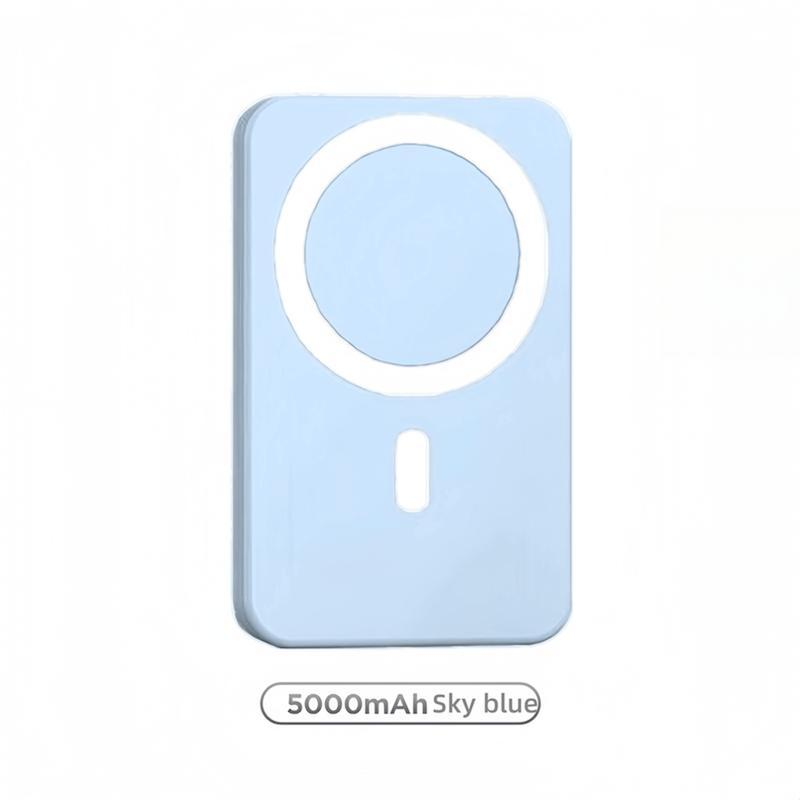 PowerSnap 5000mAh Magnetic Power Bank – MagSafe Wireless Fast Charger for iPhone 12–17 Pro/Pro Max